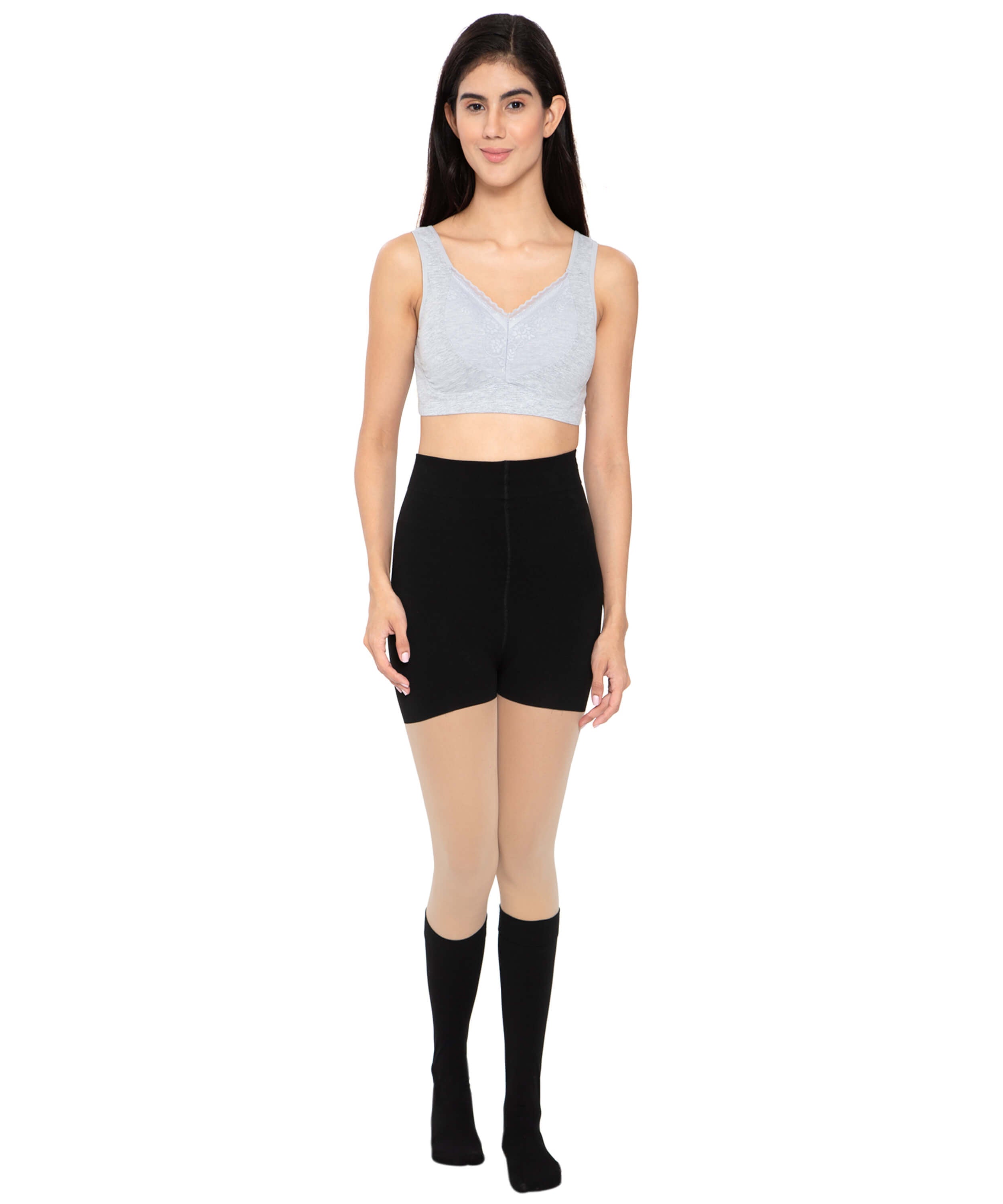 Donna Padded Cotton Sports Bra