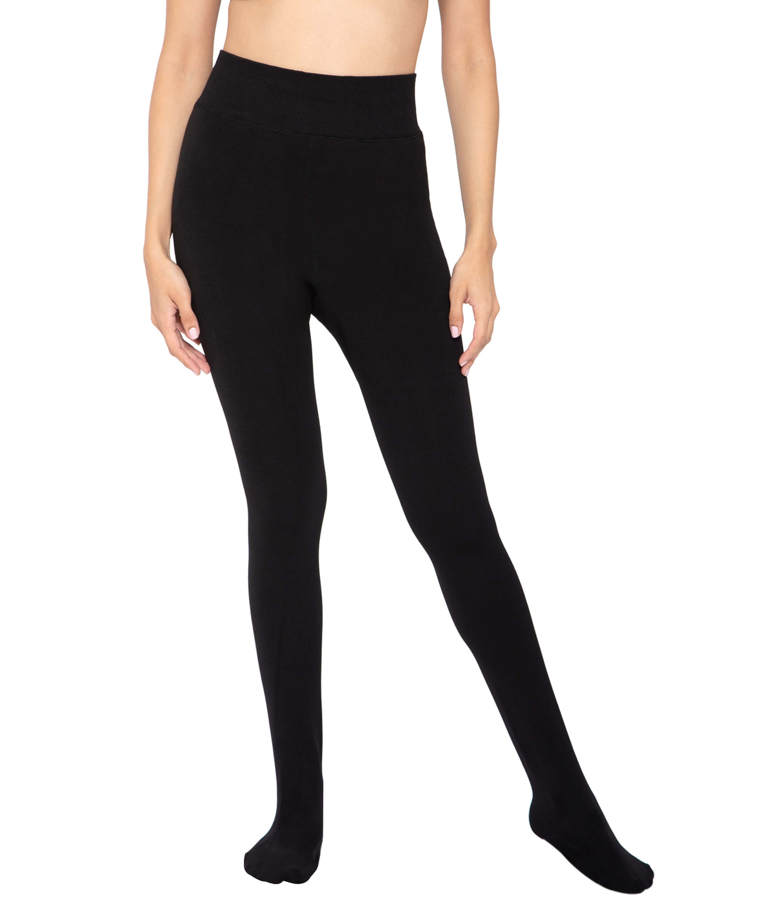 Daisy Black Fleece Stockings With Socks
