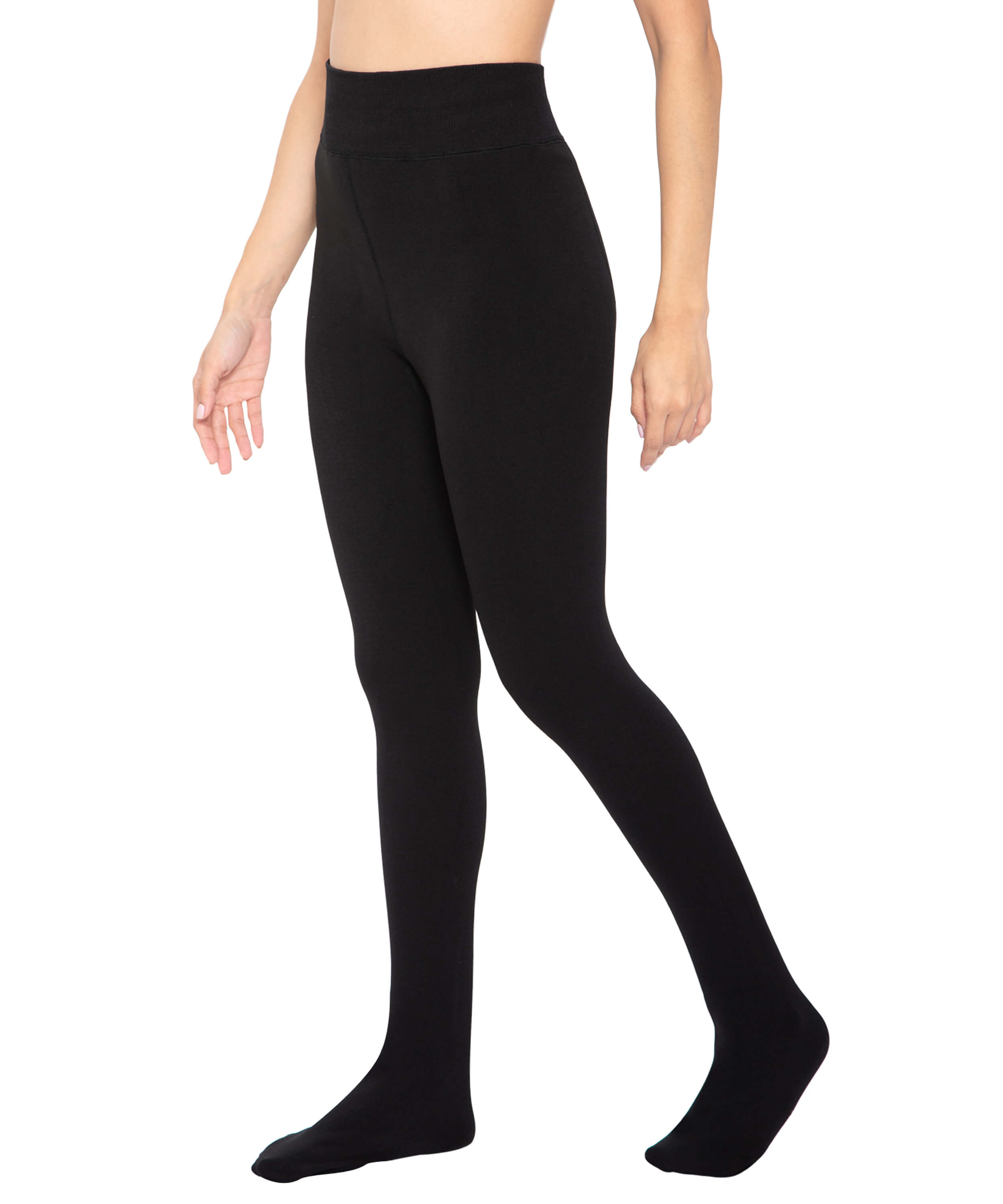 Daisy Black Fleece Stockings With Socks