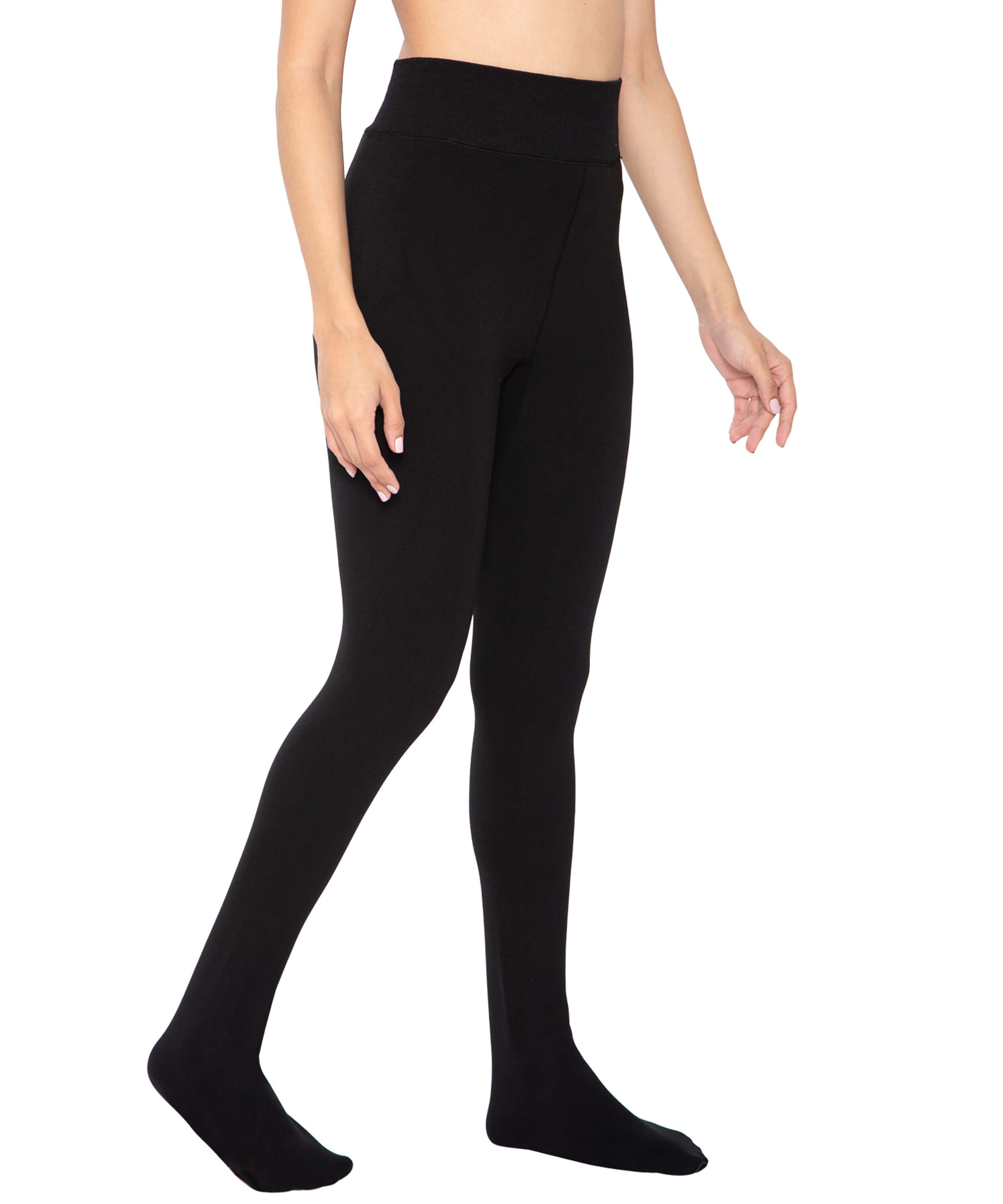 Daisy Black Fleece Stockings With Socks